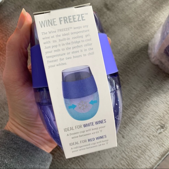 Set of 2 wine chilling tumbler cups - Picture 3 of 7